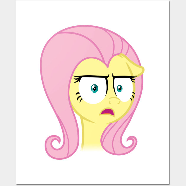 Fluttershy irritated Wall Art by Rutger_J